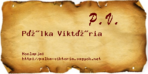Pálka Viktória névjegykártya